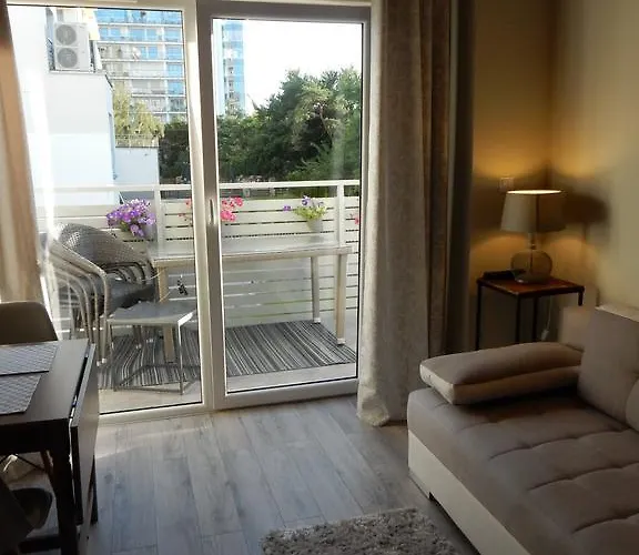 Apartman Holidayhomepl Slavia New 012 Z Antresola I Balkonem Przy Plazy